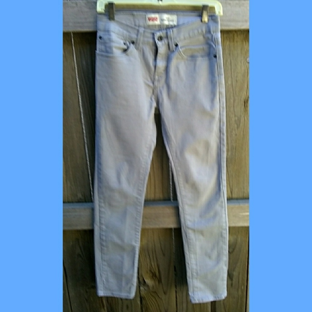 LEVI'S 510 SUPER SKINNY 16 REG 28 x 28 GRAY JEANS